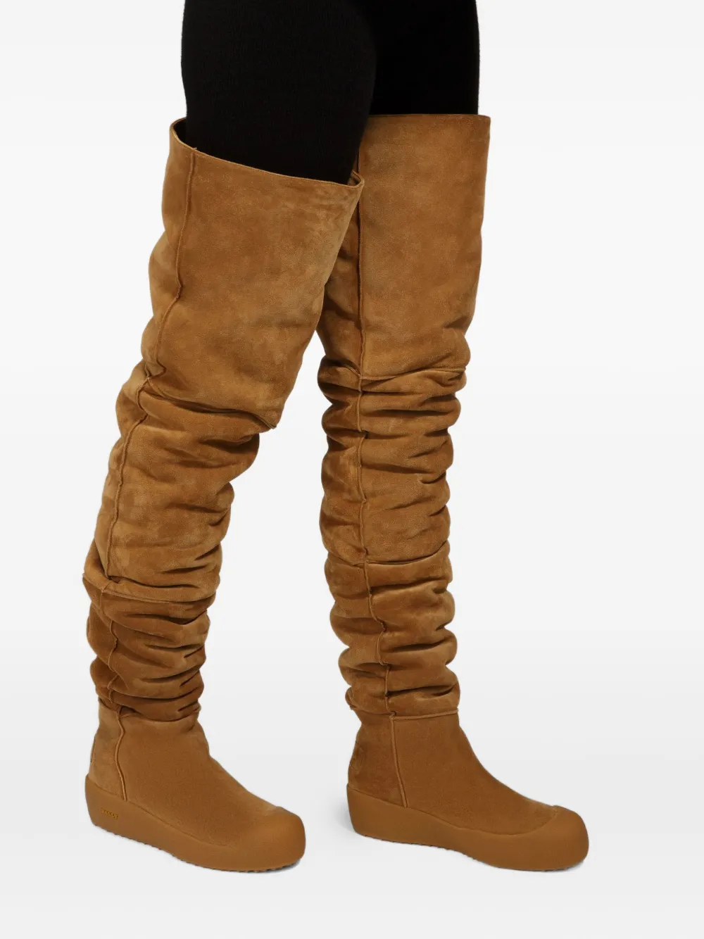 Bally Cortina suède laarzen met vlakken Bruin