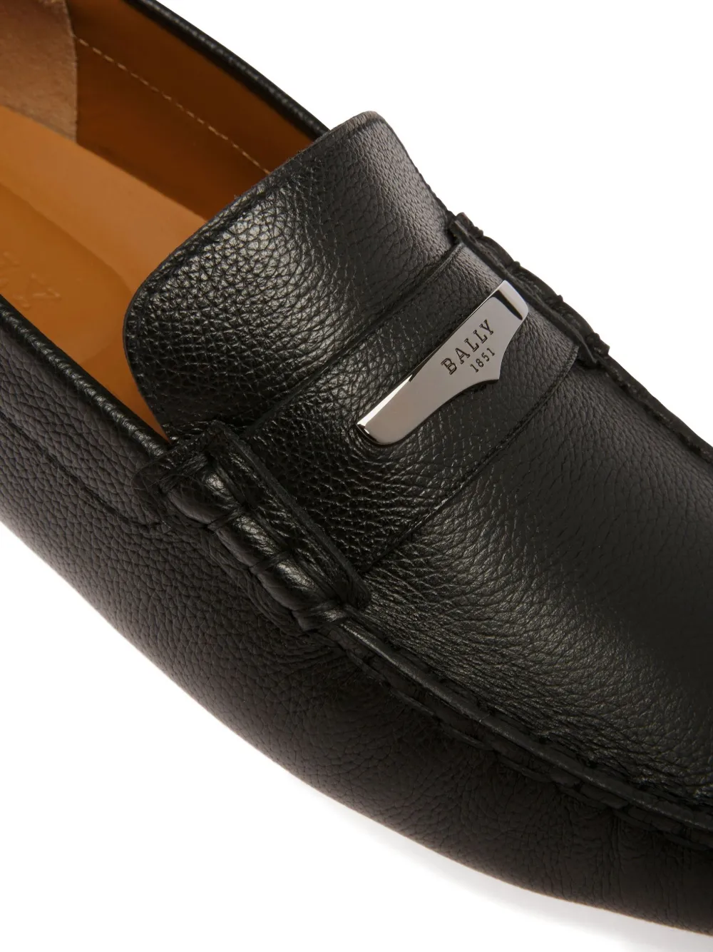 Bally Pilot leather loafers Zwart