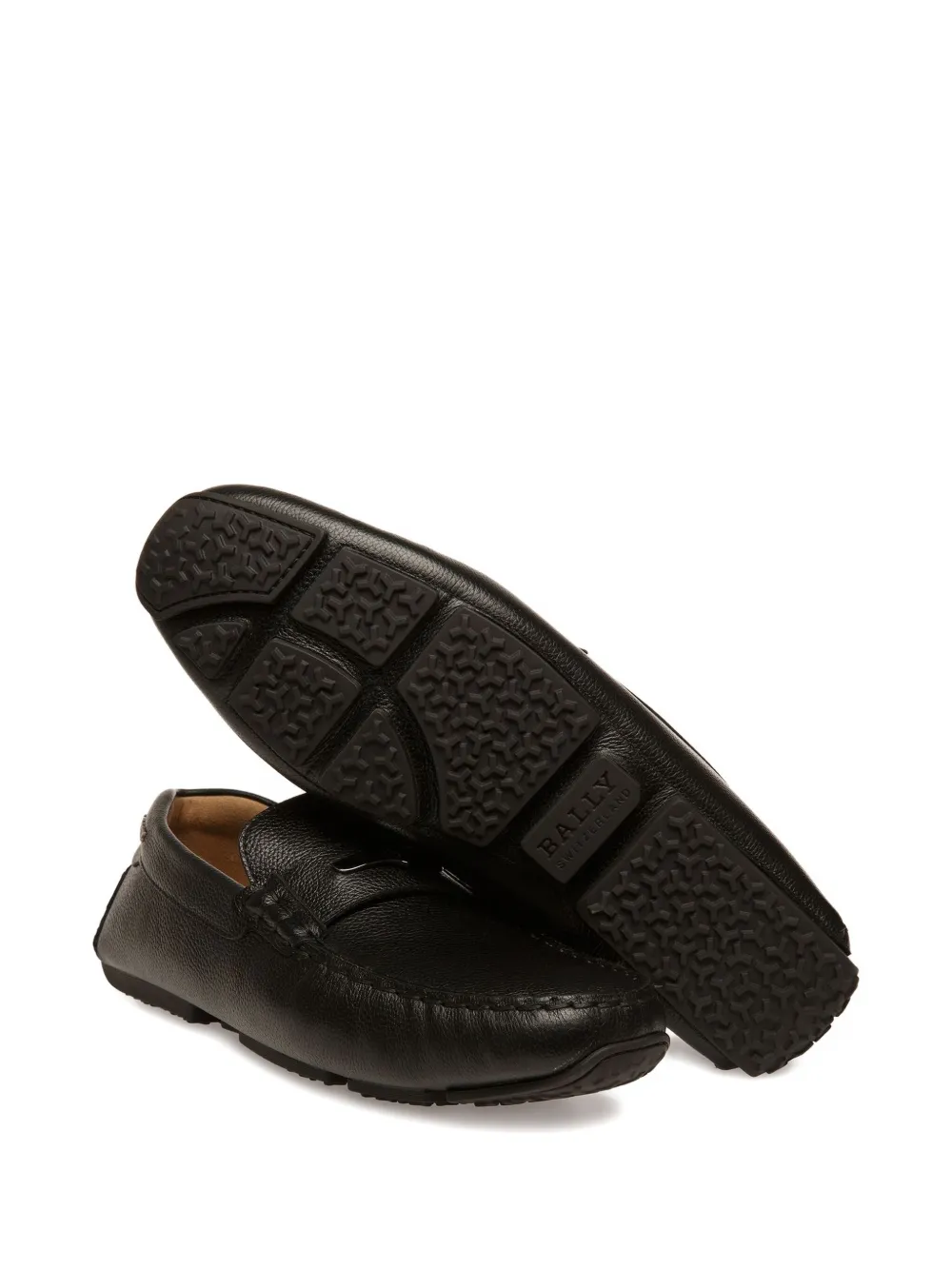 Bally Pilot leather loafers Zwart