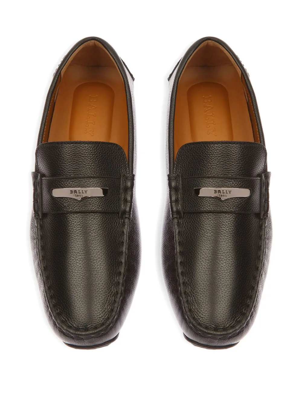 Bally Pilot leather loafers Zwart