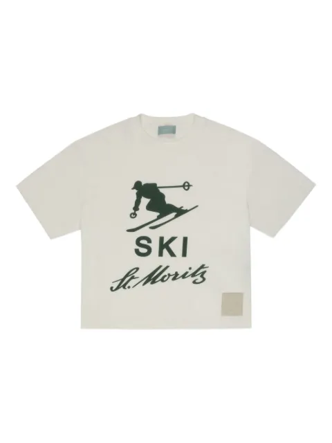 Bally St Moritz skier print T-shirt