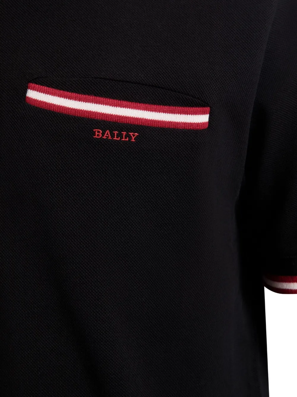 Bally Piqué poloshirt Zwart