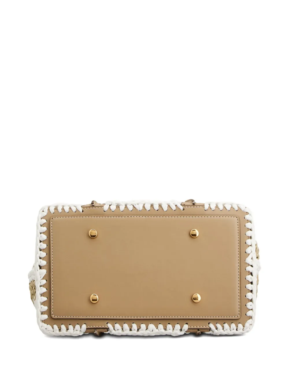 Tod's Shopper met gehaakt detail en T-gesp Beige