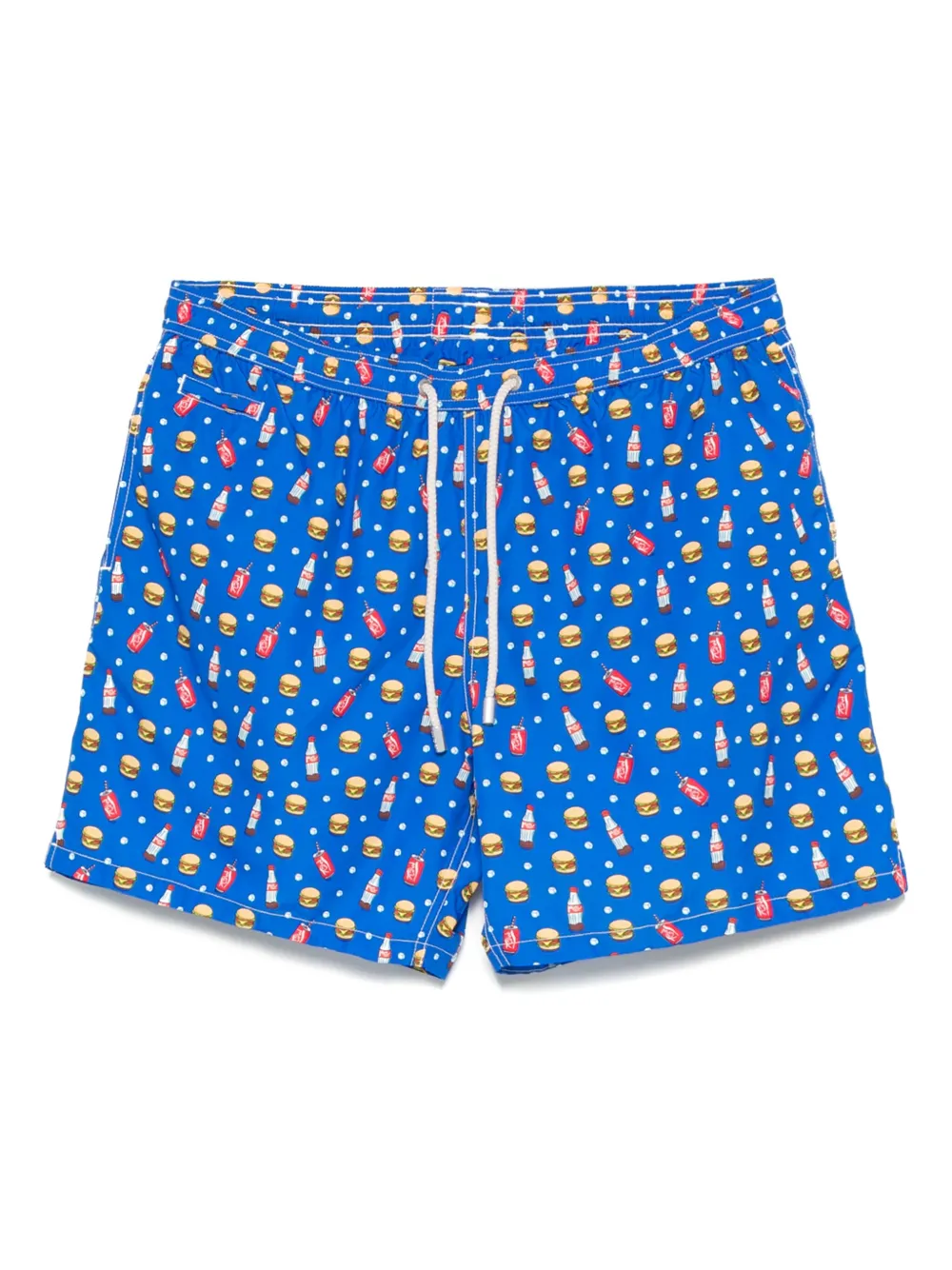 MC2 Saint Barth graphic-print swim shorts Blauw