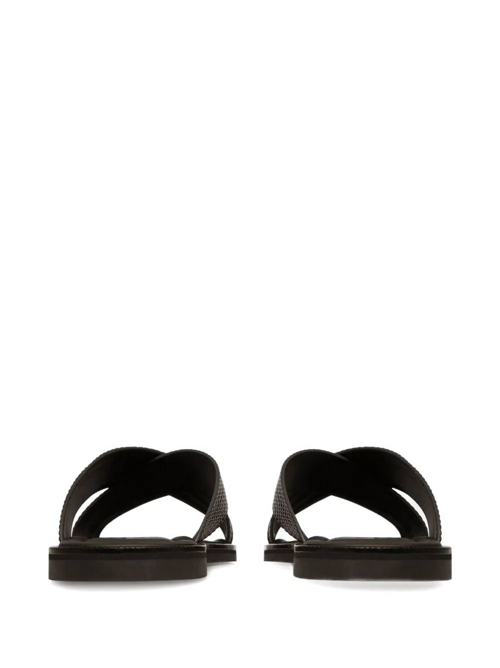 Bally textured strap sandals Black