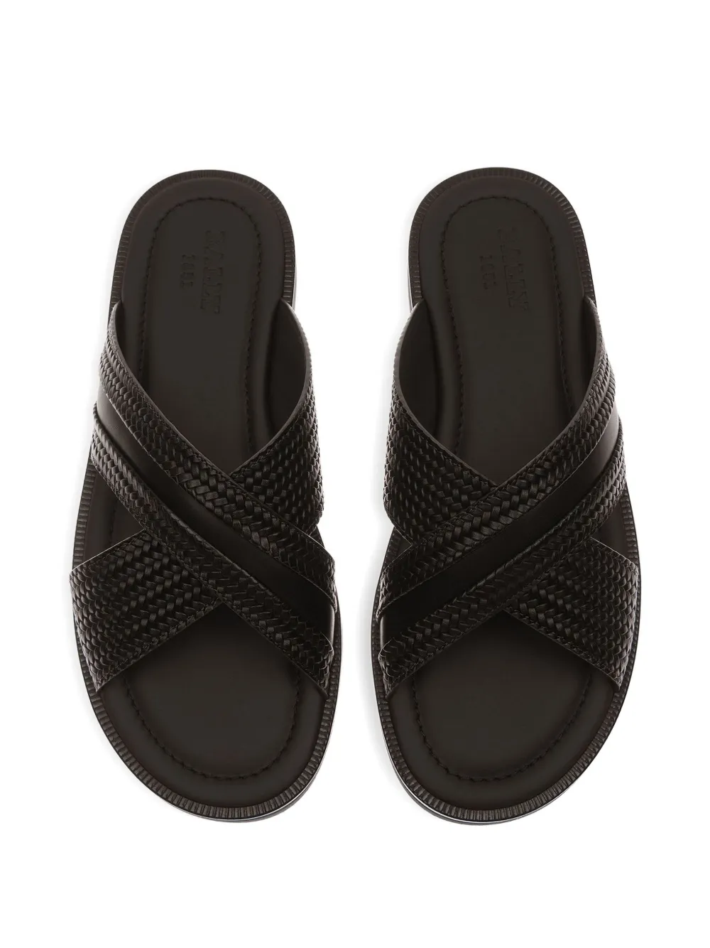 Bally textured strap sandals Black