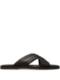 Bally textured strap sandals - Black