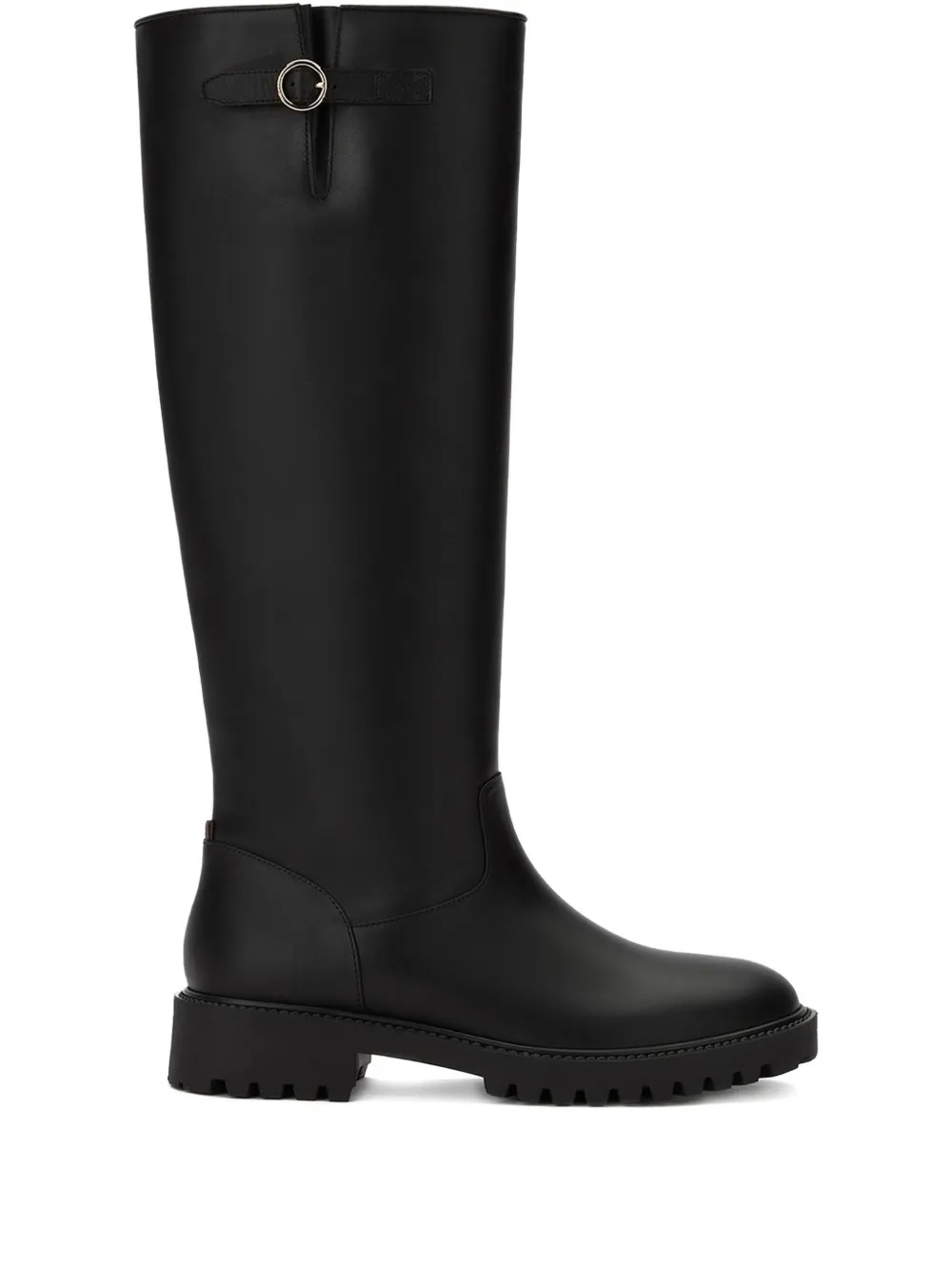 Bally knee-high leather boots Black