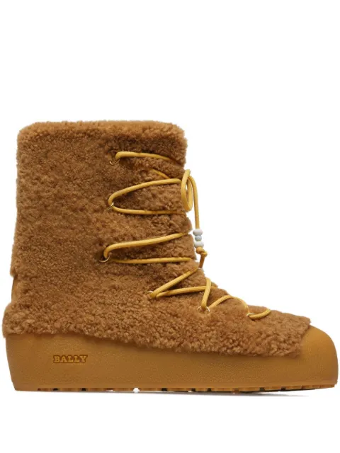 Bally Corviglia shearling lace-up ankle boots