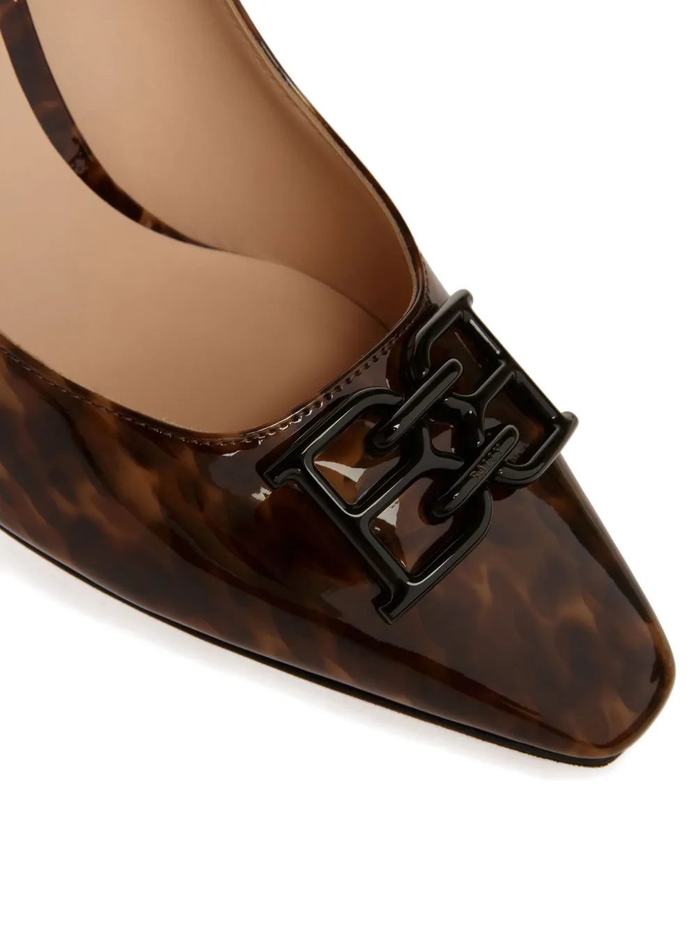 Bally 85mm Evanca leopard-print patent pumps Brown