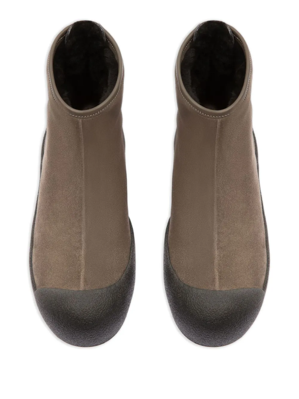 Bally zip-detail suede boots Brown
