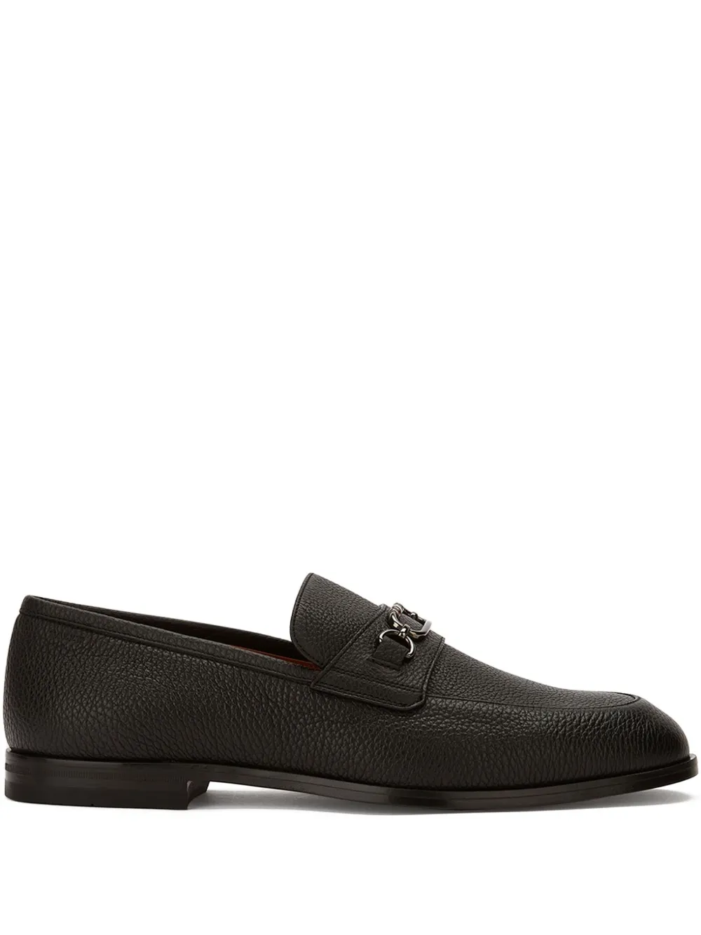 Bally Loafers van bewerkt leer met schakelketting Zwart