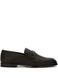 Bally grained-leather chain-link loafers - Black