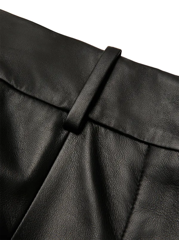 BALLY レザーパンツ Bally レザー ストレートパンツ | ブラック | FARFETCH JP