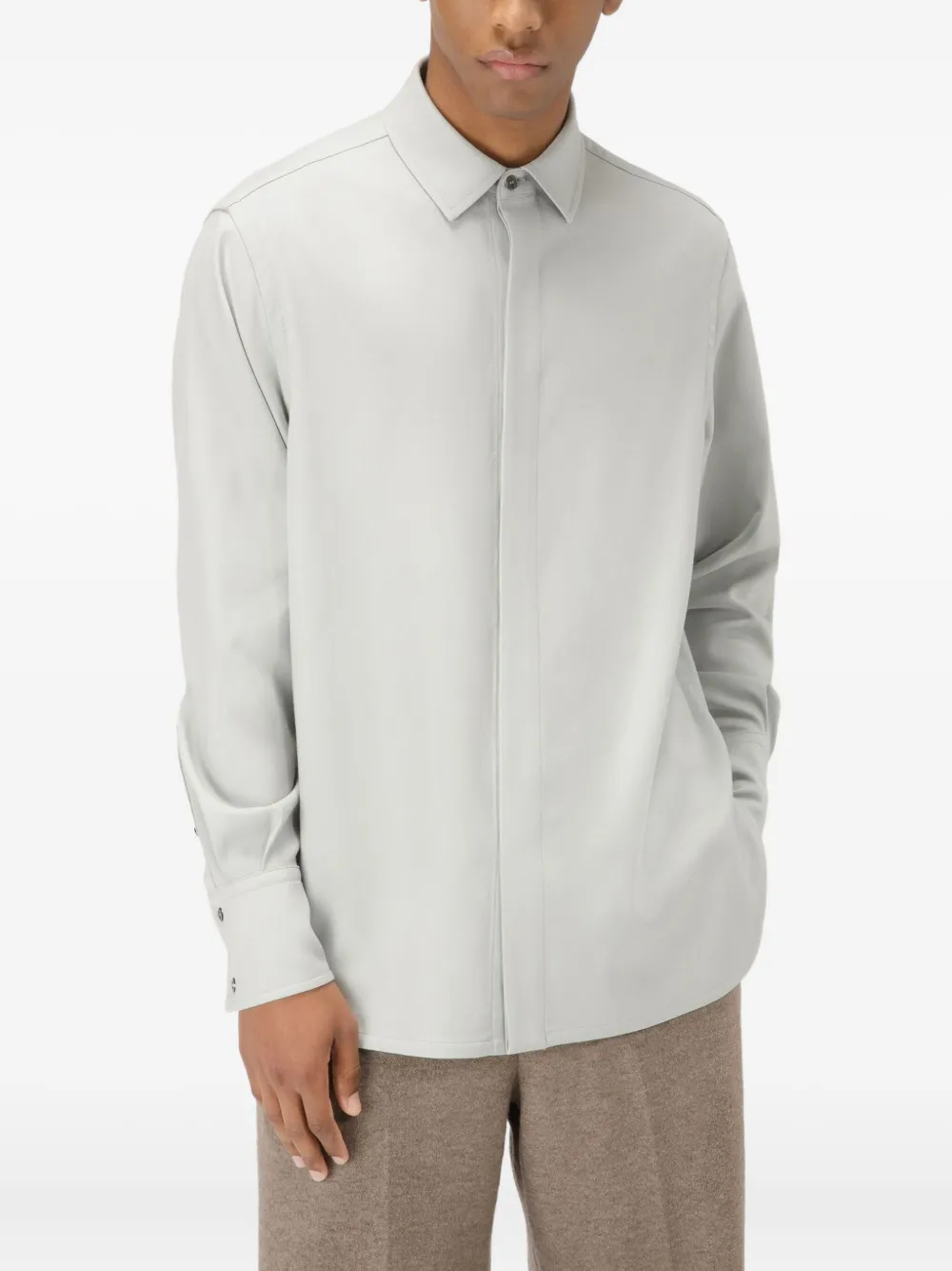 Bally long-sleeve buttoned shirt Grijs