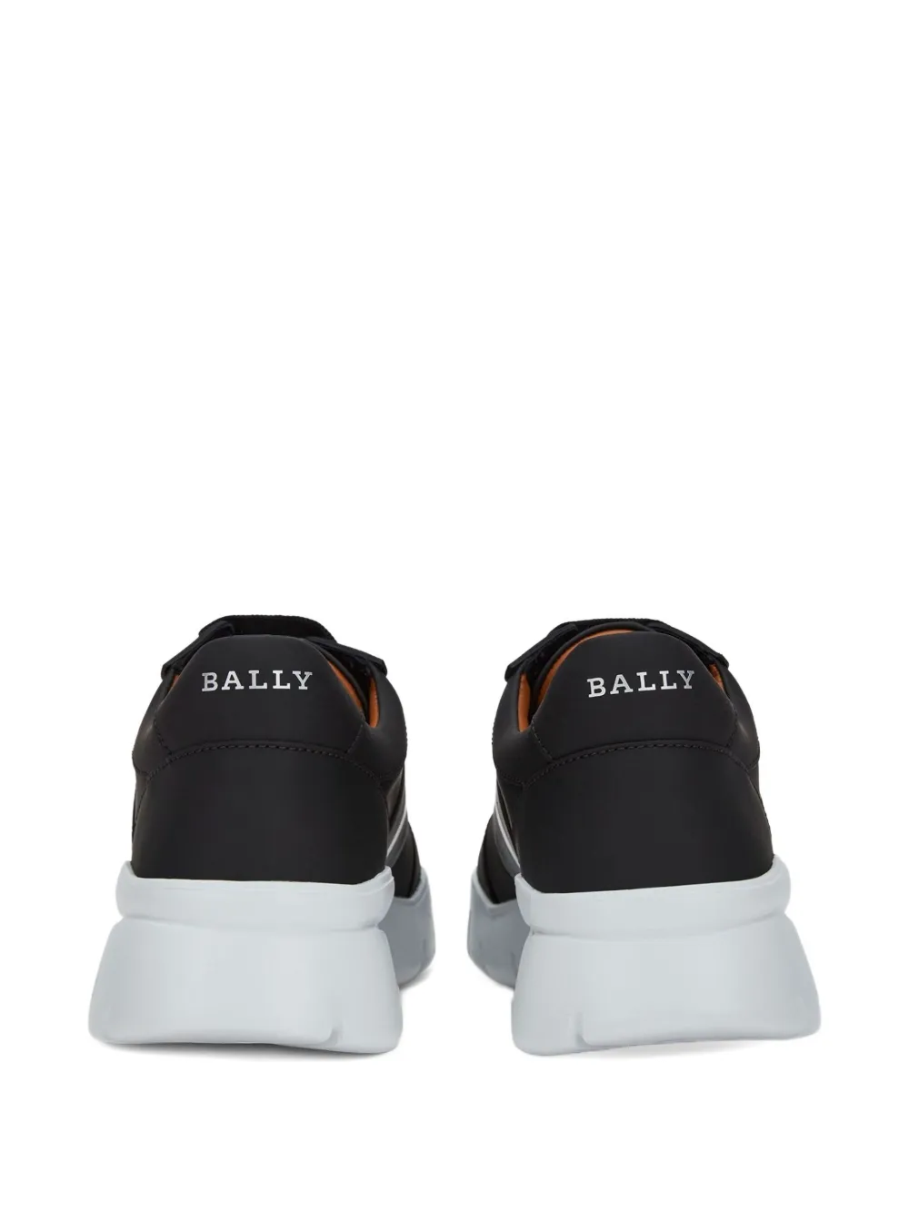 Bally ribbon-detail leather sneakers BLACK
