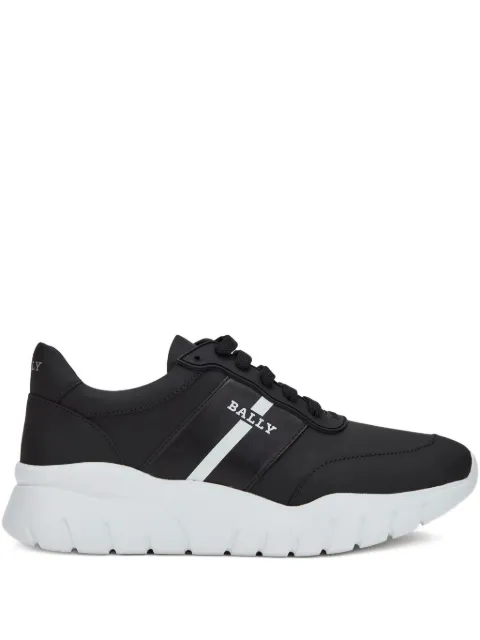 Bally ribbon-detail leather sneakers