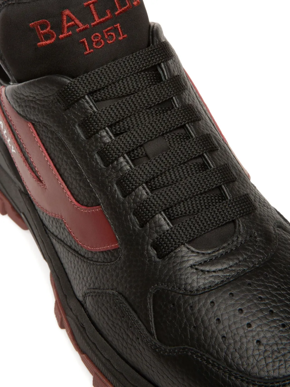 Bally lace-up leather sneakers Black