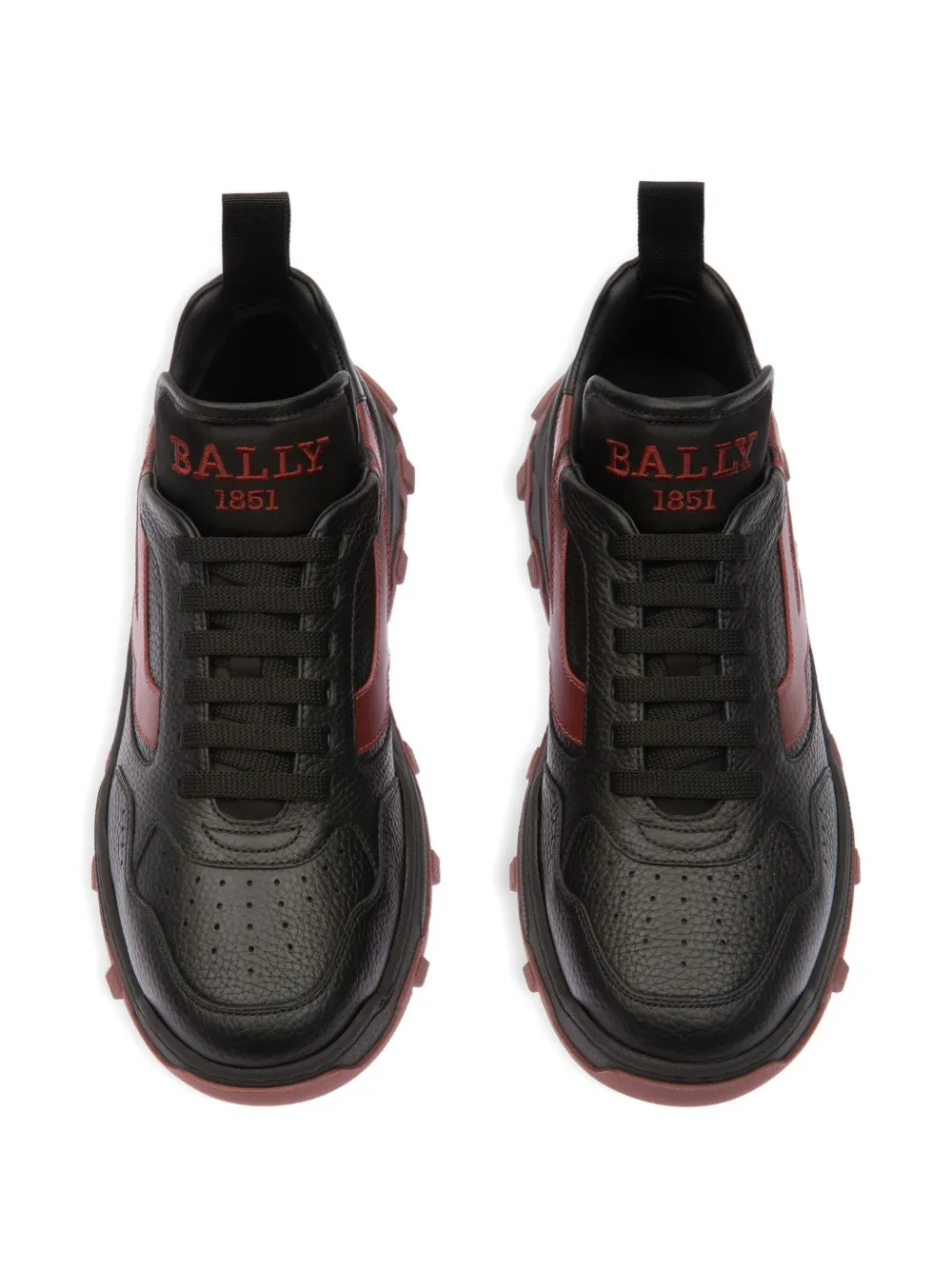 Bally lace-up leather sneakers Black