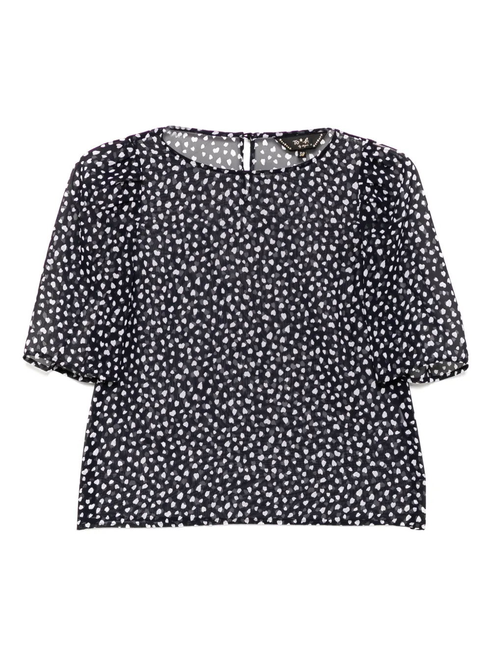 To b. by agnès b. dot printed blouse | Blue | Image 1