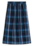 To b. by agnès b. Sheer Checked skirt - Blue