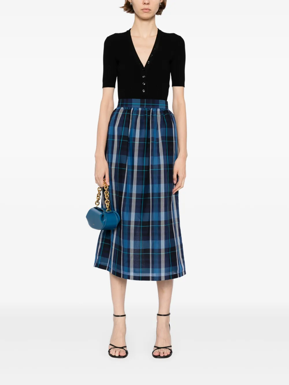 To b. by agnès b. Sheer Checked skirt | Faldas acampanadas | Image 2