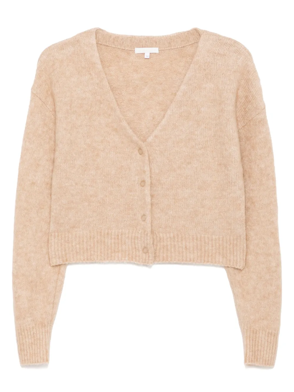 hairy v-neck cardigan