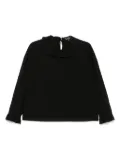 To b. by agnès b. clown-like ruffle neckline blouse - Black