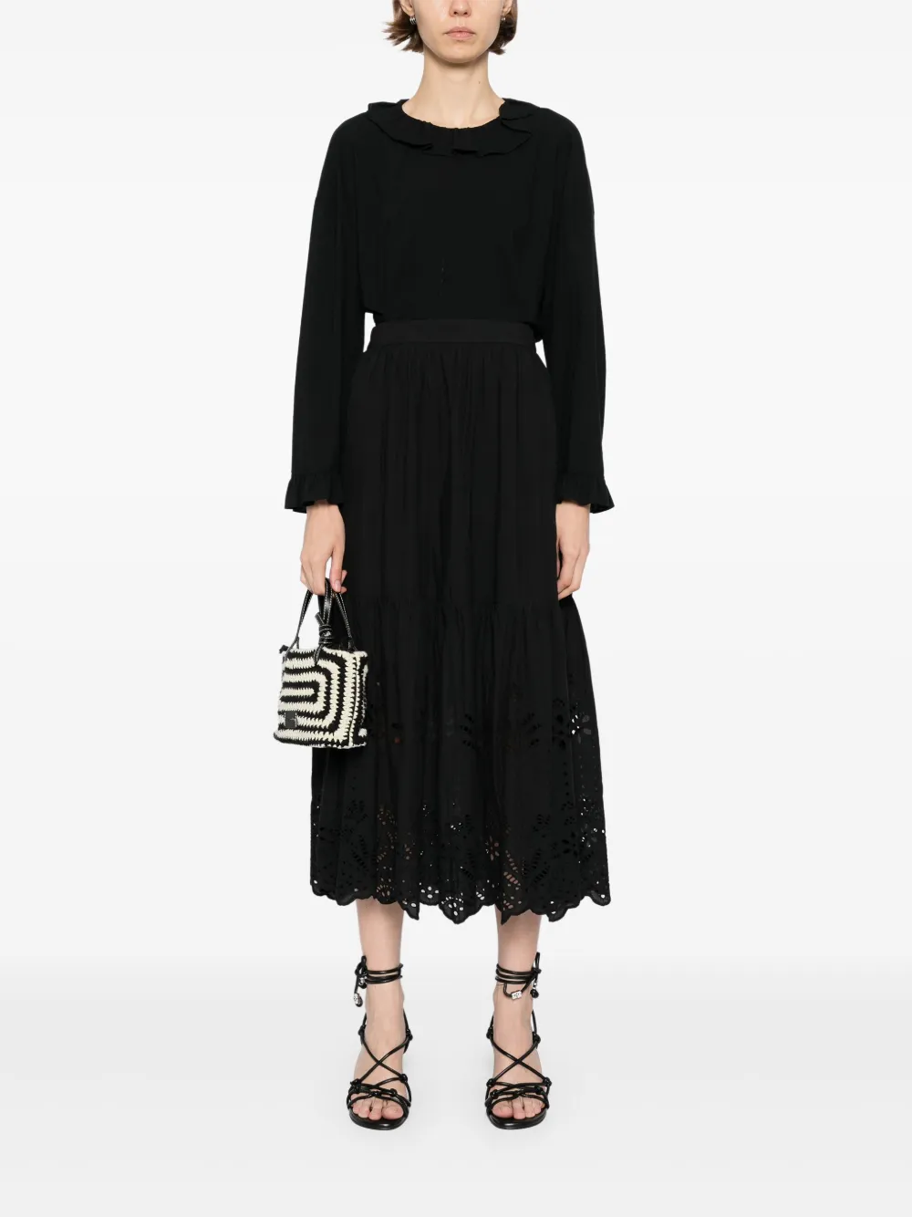 To b. by agnès b. clown-like ruffle neckline blouse | Blouses | Image 2