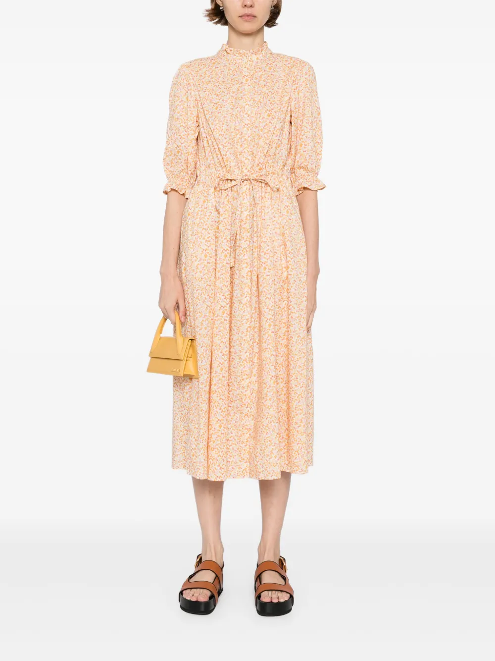 To b. by agnès b. floral-print dress - Oranje