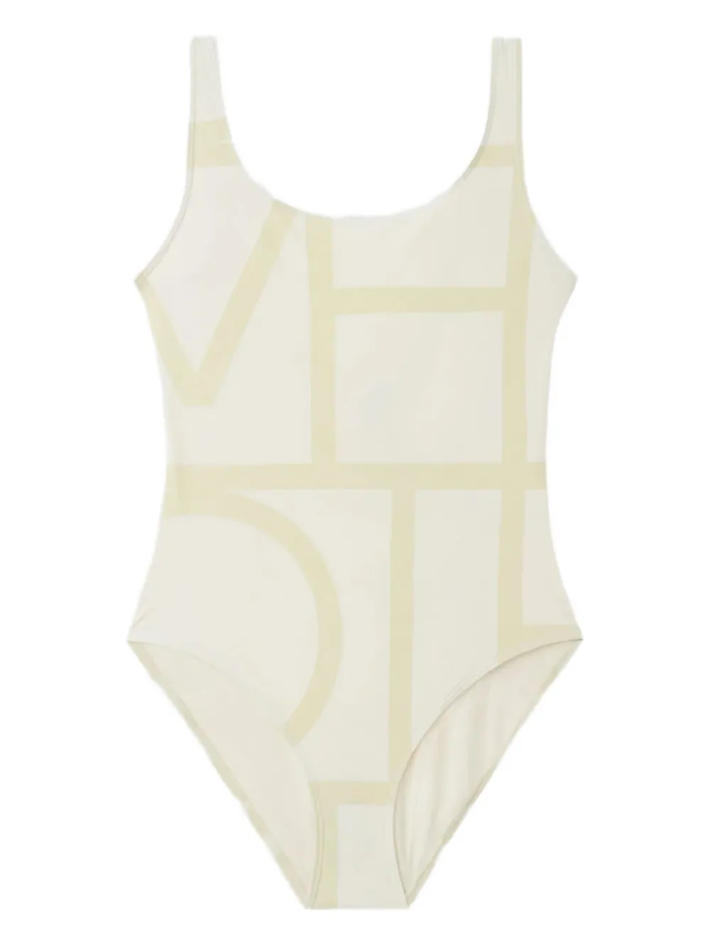 TOTEME geometric-print swimsuit | Neutrals | Image 1