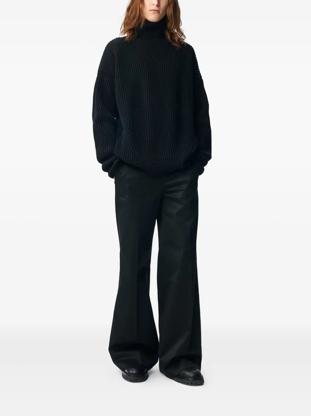 Ann Demeulemeester high-neck ribbed jumper | Knitted Sweaters | Image 2