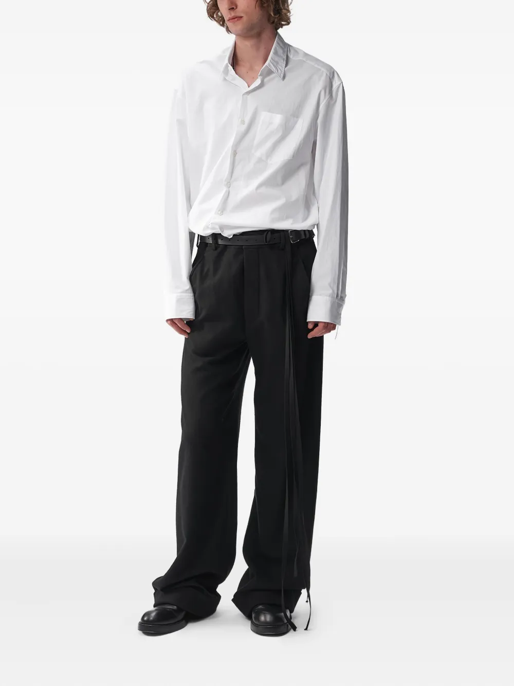 Ann Demeulemeester Mark popeline long-sleeve shirt | Image 2