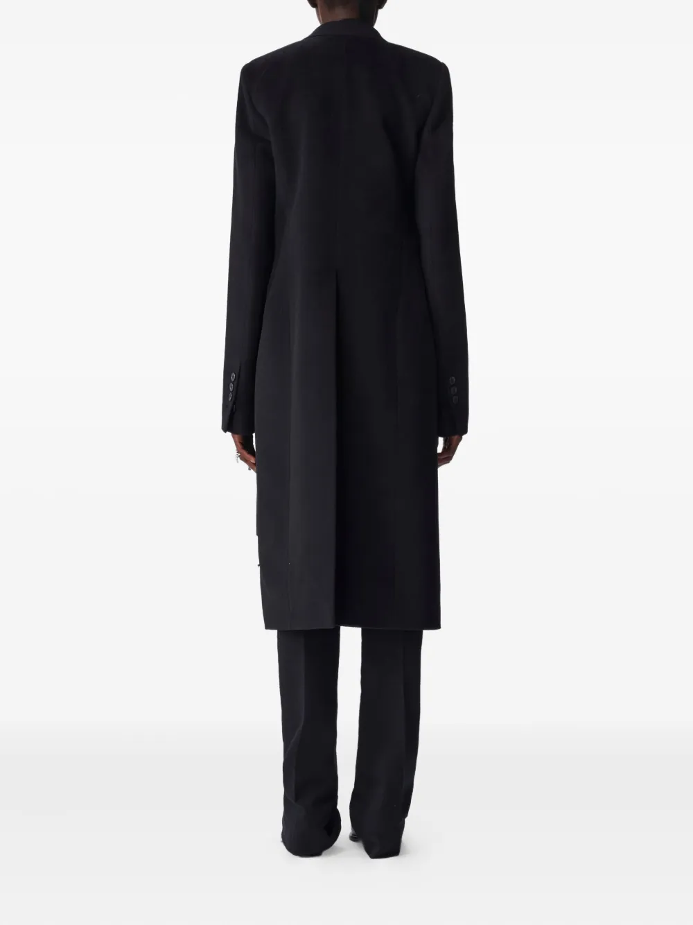 Ann Demeulemeester single-breasted coat Zwart