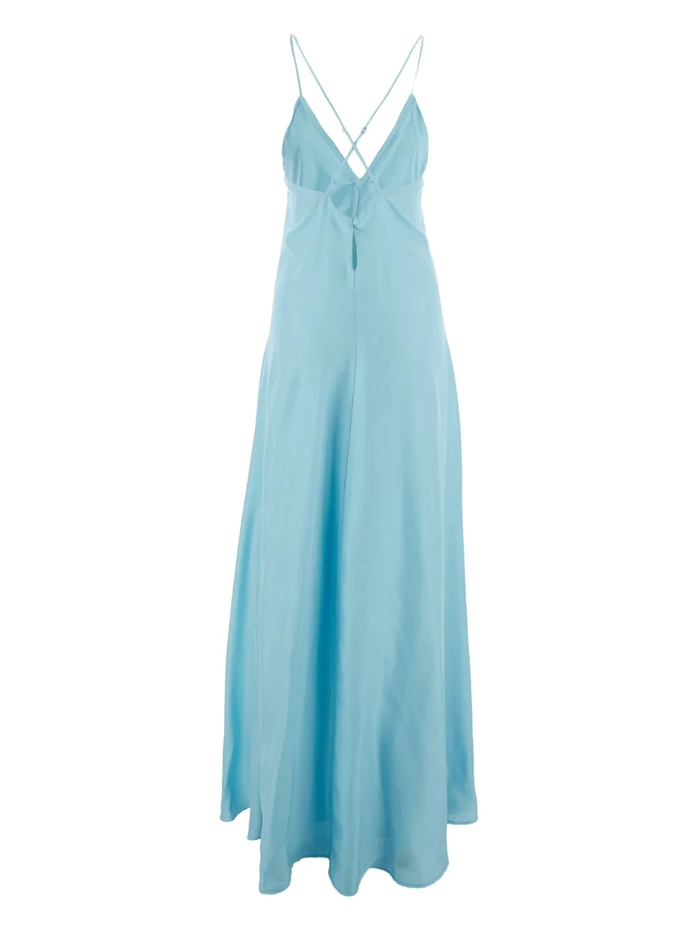 Forte criss-cross maxi dress Blauw