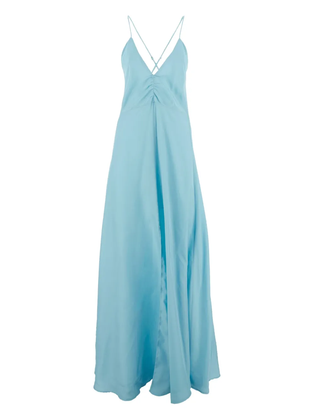 Forte Forte criss-cross maxi dress - Blauw