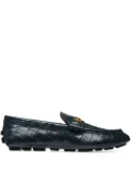 Bally crocodile-embossed loafers - Blue
