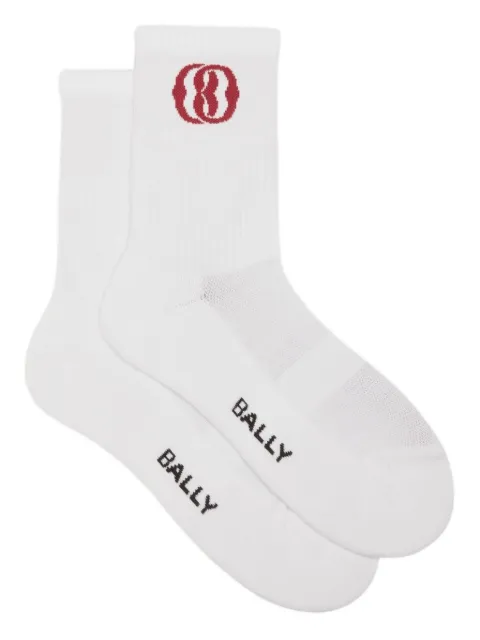 Bally logo-embroidered socks