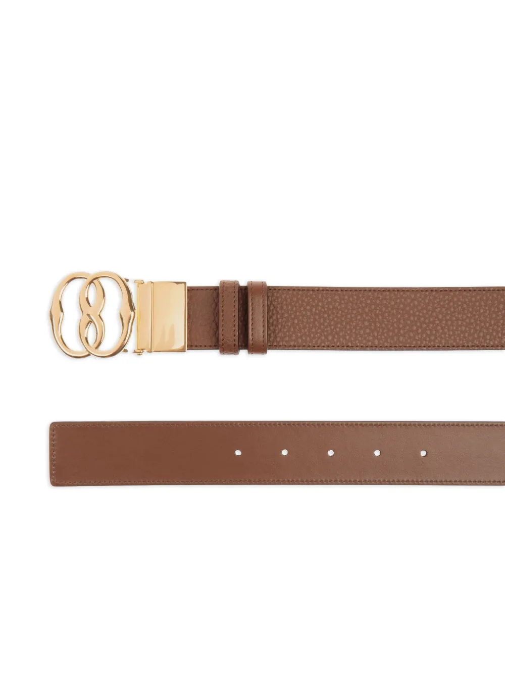 Bally logo-buckle leather belt - Bruin