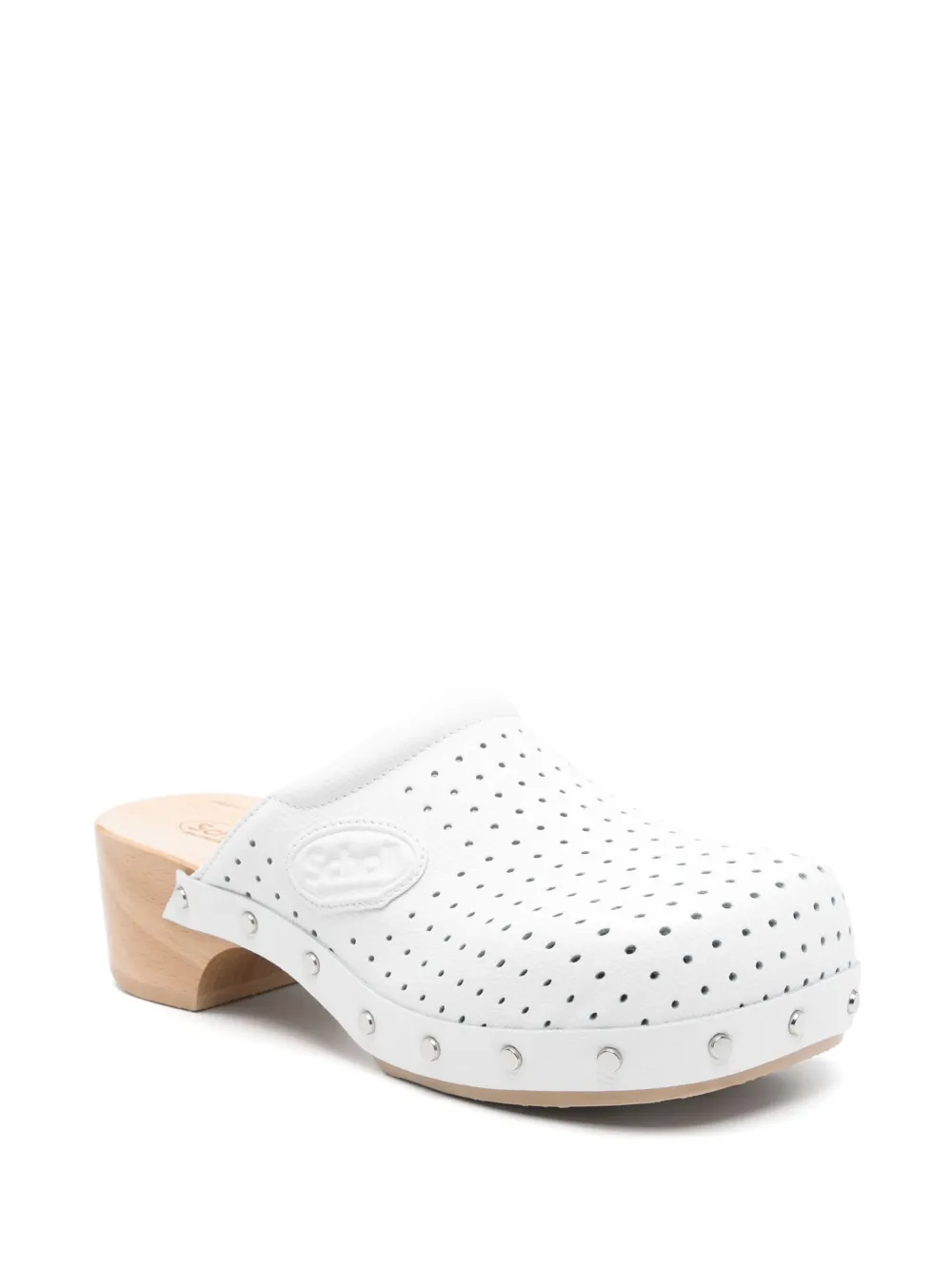 Balenciaga x Scholl 40mm clog mules White