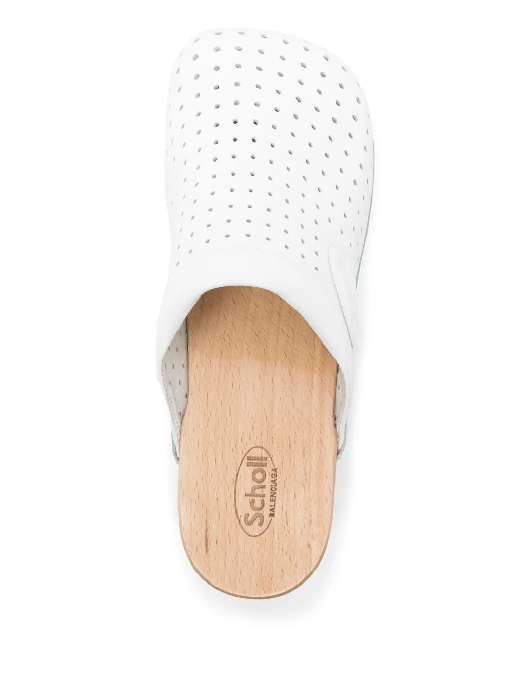 Balenciaga x Scholl 40mm clog mules White