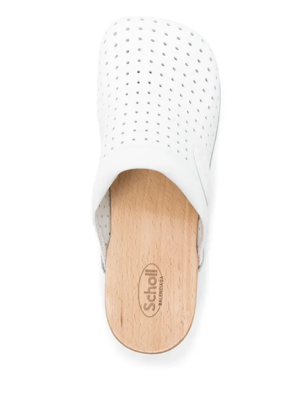 【関税込み】balenciaga Clog' x Scholl sabots Balenciaga x Scholl 40mm Clog Mules | White | FARFETCH