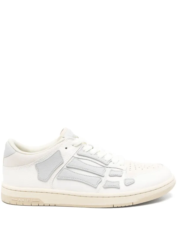 AMIRIスニーカーシューズSneakers Skel-top Low White AMIRI: White & Black Skel Top Low Sneakers | SSENSE