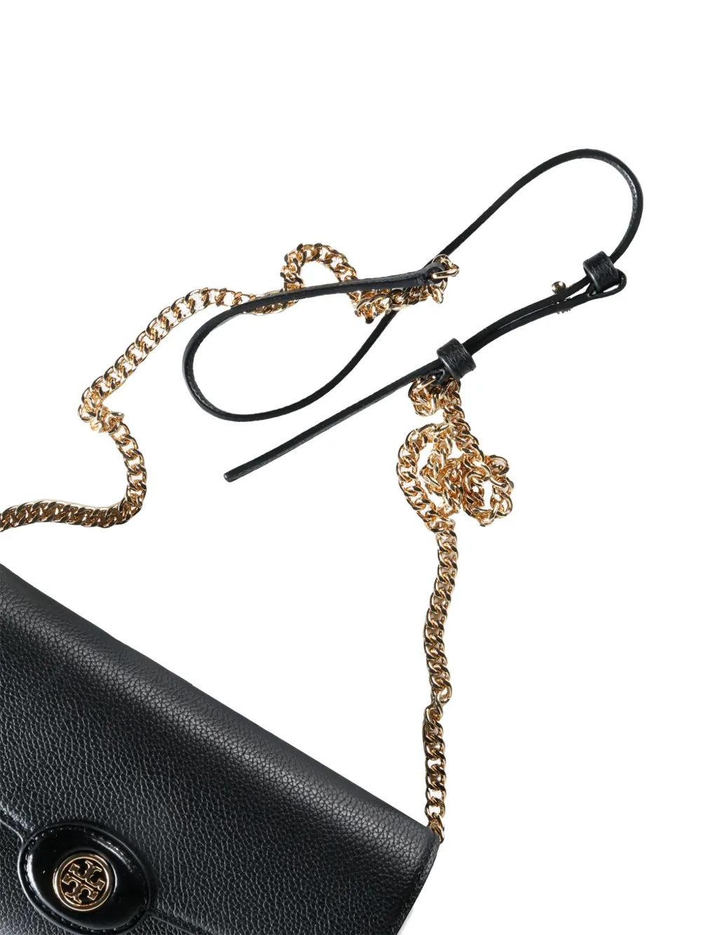 Tory Burch leather chain-strap mini bag Zwart