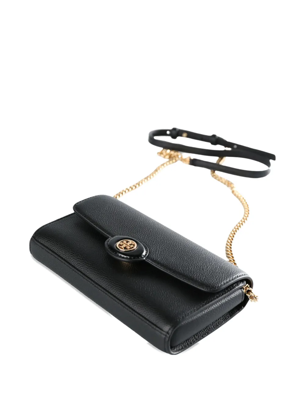 Tory Burch leather chain-strap mini bag Zwart