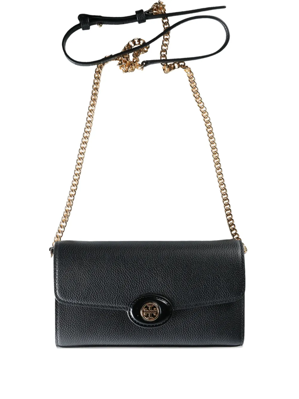 Tory Burch leather chain-strap mini bag Zwart