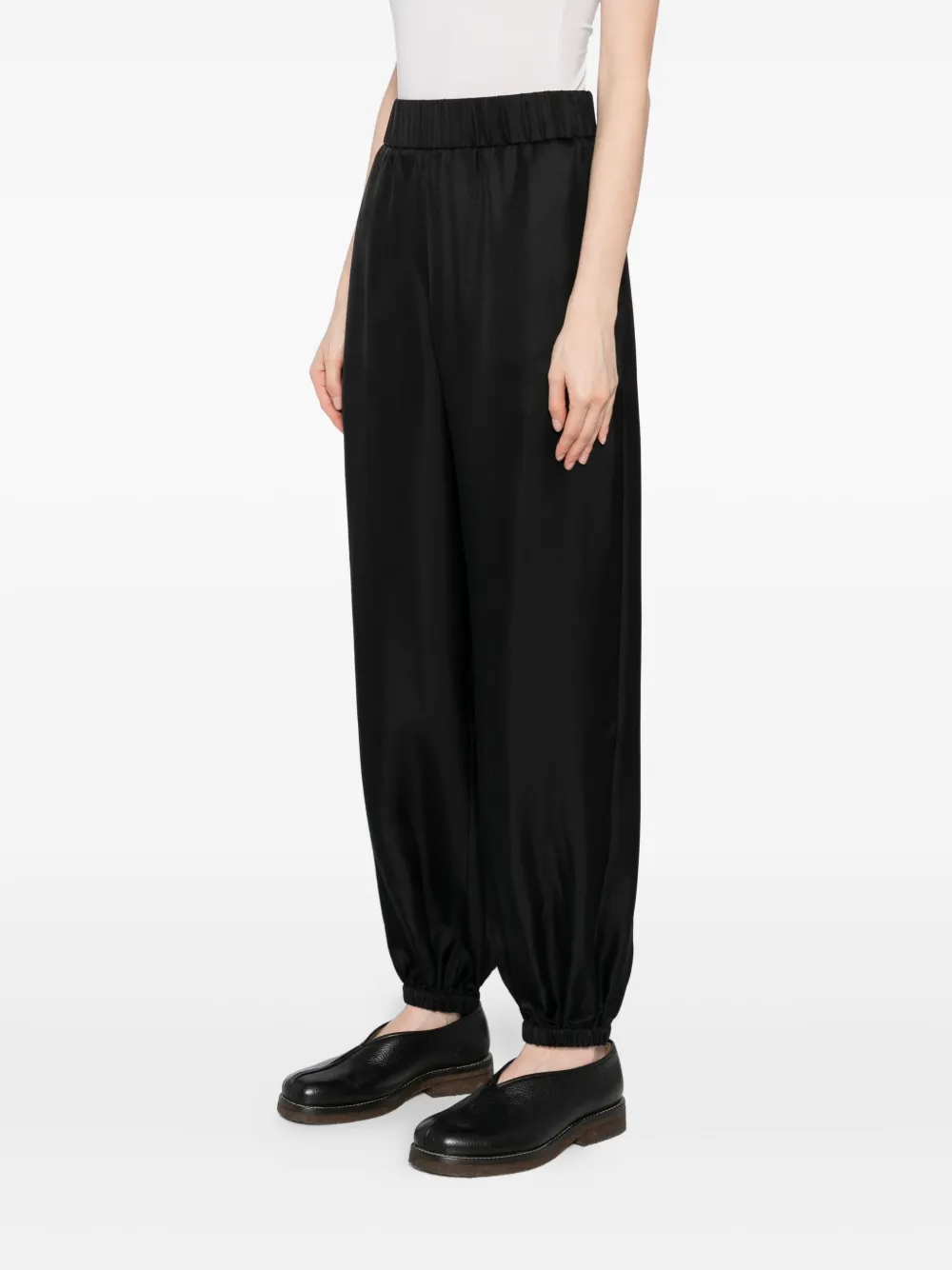 Lisa Yang Cropped broek Zwart
