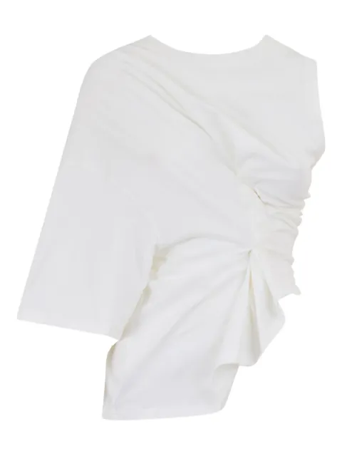 A.W.A.K.E. Mode asymmetric ruched top