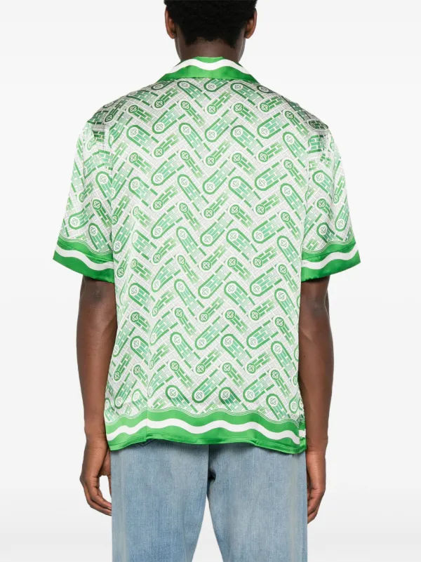 Casablanca シルクシャツ | グリーン | FARFETCH JP