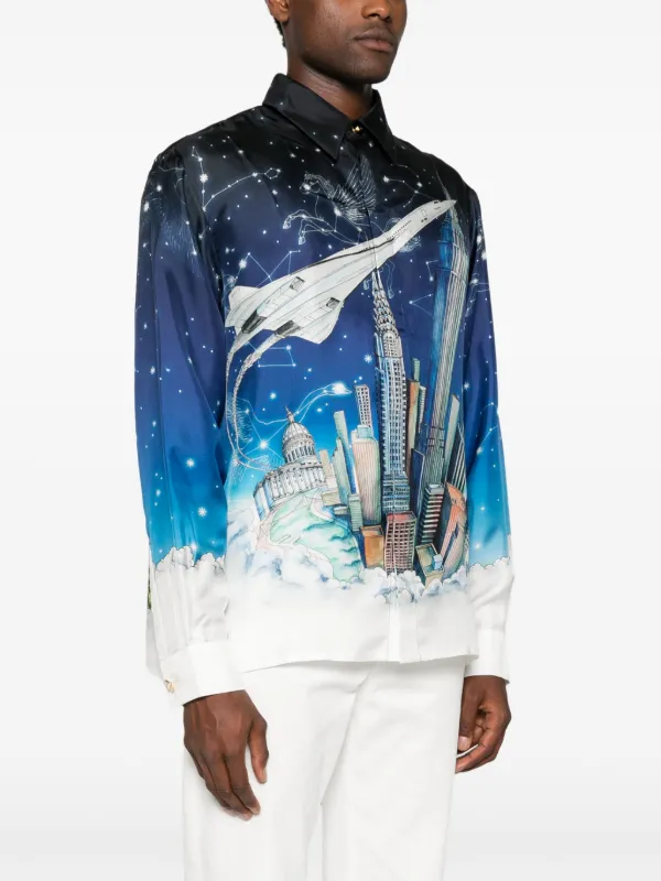 Casablanca Vol De Nuit シャツ | ブルー | FARFETCH JP